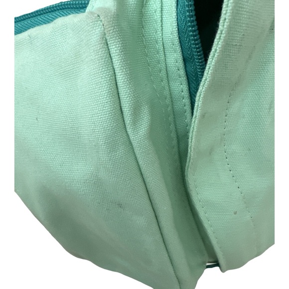 Seafoam canvas rope bag -well used - Picture 4 of 14